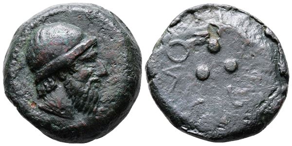 Islands of Sicily, Lipara, c. 425 BC. Æ Tetras (29mm, 25.20g).