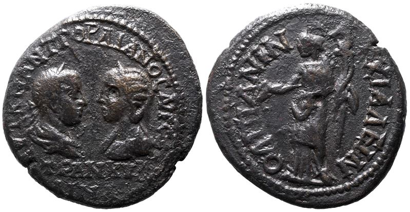 Gordian III And Tranquillina (238-244). Thrace, Anchialus. Æ
