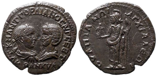 Gordian III and Tranquillina (238-244). Thrace, Anchialus. Æ