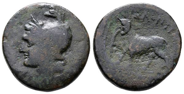 Sicily, Alontion, late 3rd century BC. Æ (23mm, 8.24g).