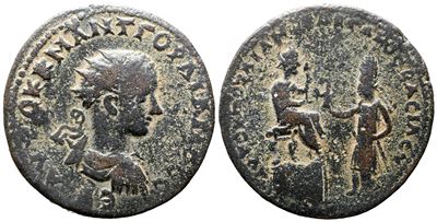Gordian III With Abgar X Phraates (238-244). Mesopotamia, Edessa. Æ