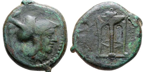 Sicily, Ameselon, c. 340-330 BC. Æ Hemilitron (27mm, 14.40g).
