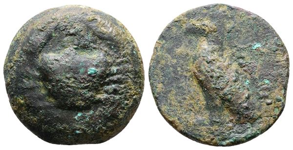 Sicily, Akragas, c. 440-430 BC. Cast Æ (22mm, 9.37g).