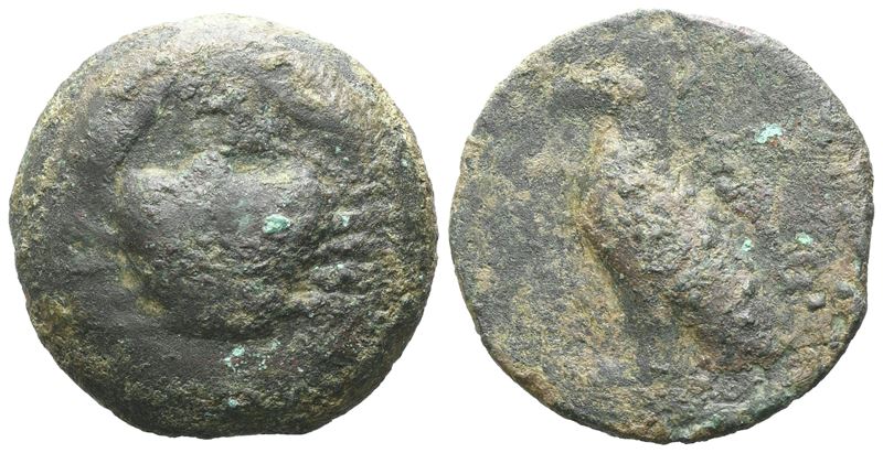 Sicily, Akragas, c. 440-430 BC. Cast Æ (22mm, 9.37g).