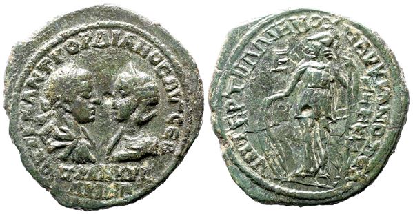 Gordian III and Tranquillina (238-244). Moesia Inferior, Marcianopolis. Æ Pentassarion