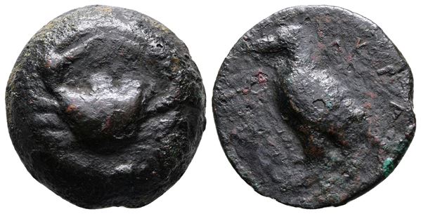 Sicily, Akragas, c. 440-430 BC. Cast Æ (24mm, 9.74g).