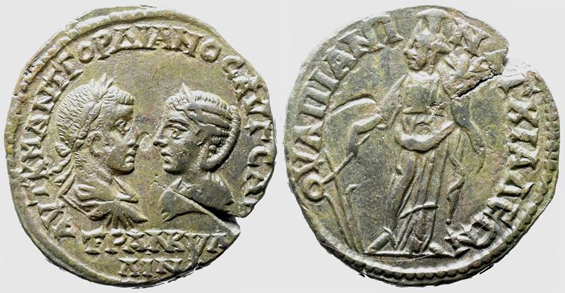 Gordian III And Tranquillina (238-244). Thrace, Anchialus. Æ
