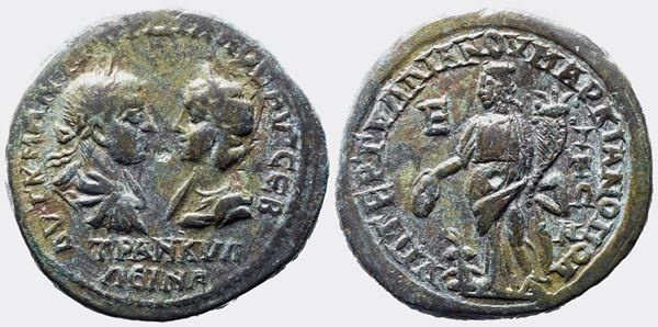 Gordian III and Tranquillina (238-244). Moesia Inferior, Marcianopolis. Æ Pentassarion
