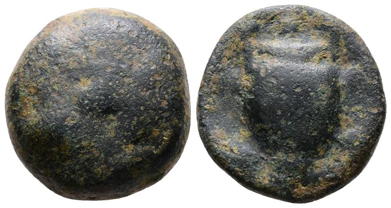 Sicily, Selinos, C. 450-440 Bc. Cast Æ Quincunx (23mm, 12.93g).