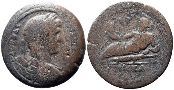 Hadrian (117-138). Egypt, Alexandria. Æ Drachm