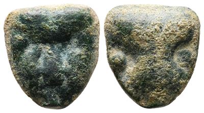 Sicily, Selinos, C. 450-440 Bc. Cast Æ Hexas (15mm, 4.68g).