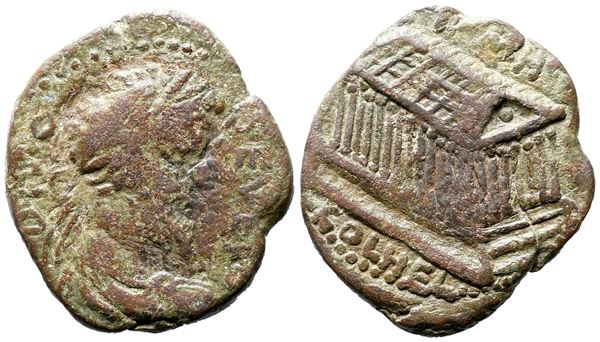 Divus Septimius Severus (died AD 211). Coelesyria, Heliopolis. Æ