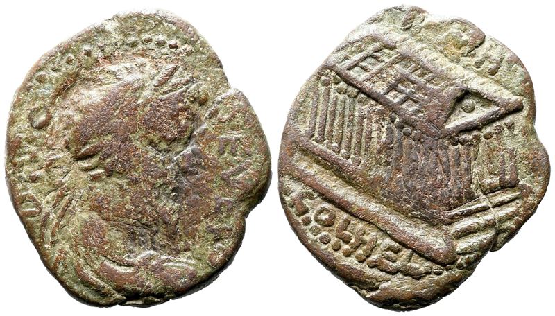 Divus Septimius Severus (died Ad 211). Coelesyria, Heliopolis. Æ