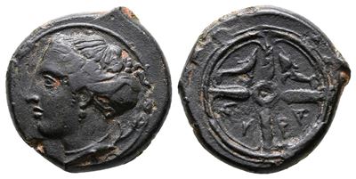 Sicily, Syracuse, C. 415-405 Bc. Æ Hemilitron (17mm, 4.42g).