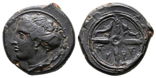 Sicily, Syracuse, c. 415-405 BC. Æ Hemilitron (17mm, 4.42g).  - Auction Greek, Roman and Byzantine Coins	 - Bertolami Fine Art - Prague