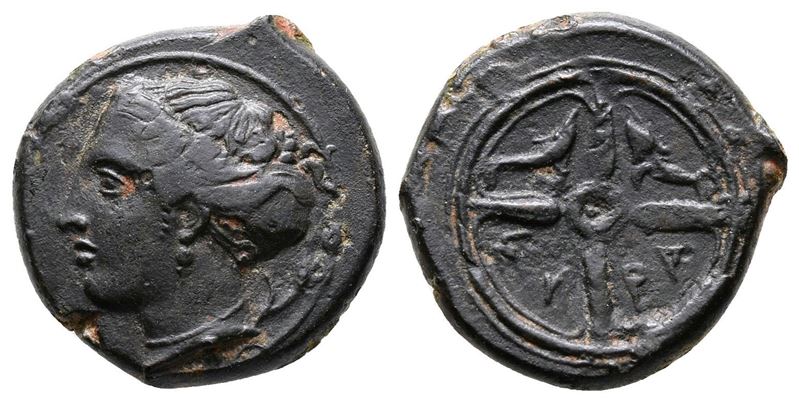 Sicily, Syracuse, C. 415-405 Bc. Æ Hemilitron (17mm, 4.42g).