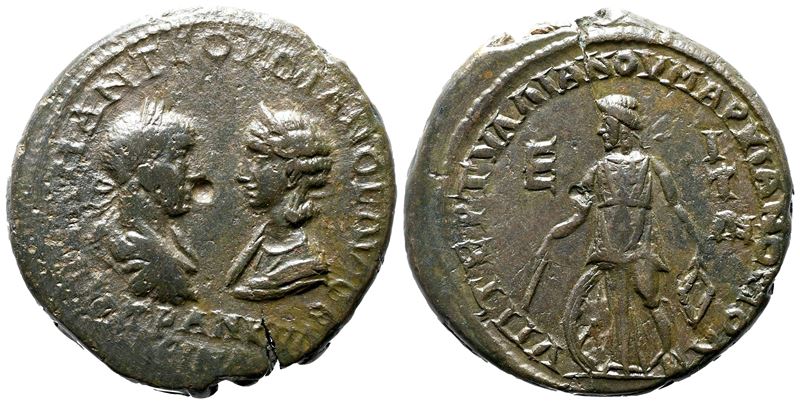 Gordian III And Tranquillina (238-244). Moesia Inferior, Marcianopolis. Æ Pentassarion