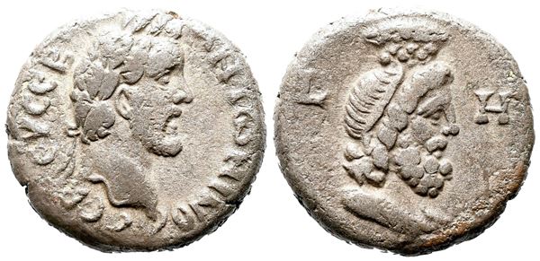 Antoninus Pius (138-161). Egypt, Alexandria. BI Tetradrachm (22mm, 12.86g), year 8 (AD 144/5).