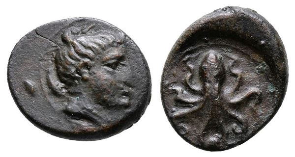 Sicily, Syracuse, c. 435-415 BC. Æ Onkia (12mm, 1.34g).