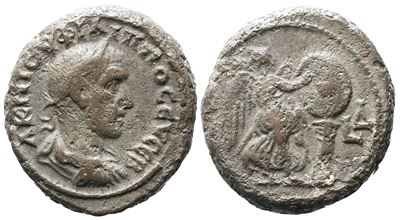 Philip i (244-249). Egypt, Alexandria. Bi Tetradrachm