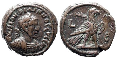 Philip i (244-249). Egypt, Alexandria. Bi Tetradrachm