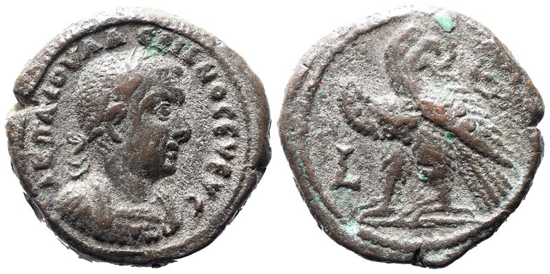 Valerian i (253-260). Egypt, Alexandria. Bi Tetradrachm