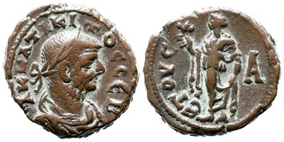 Tacitus (275-276). Egypt, Alexandria. Bi Tetradrachm