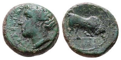 Sicily, Syracuse. Agathokles (317-289 Bc). Æ Trias(?) (13mm, 1.83g)