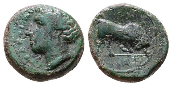 Sicily, Syracuse. Agathokles (317-289 BC). Æ Trias(?) (13mm, 1.83g)  - Auction Greek, Roman and Byzantine Coins	 - Bertolami Fine Art - Prague