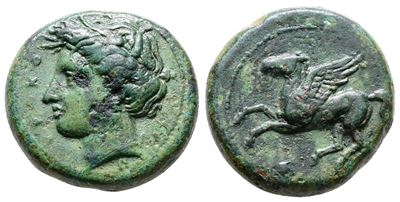 Sicily, Syracuse, 344-317 Bc. Æ (22mm, 9.89g).