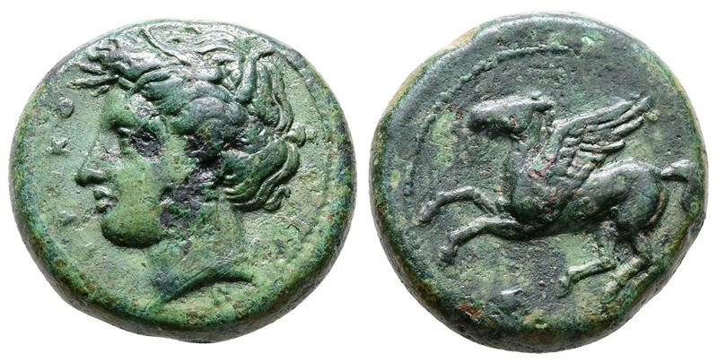 Sicily, Syracuse, 344-317 Bc. Æ (22mm, 9.89g).