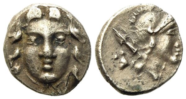 Pisidia, Selge (c. 250-190 BC), Obol; AR (0,85 g; 9,9 mm)