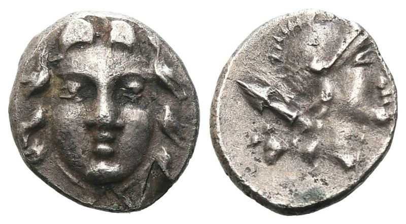Pisidia, Selge (c. 250-190 BC), Obol; AR (0,85 g; 9,9 mm)