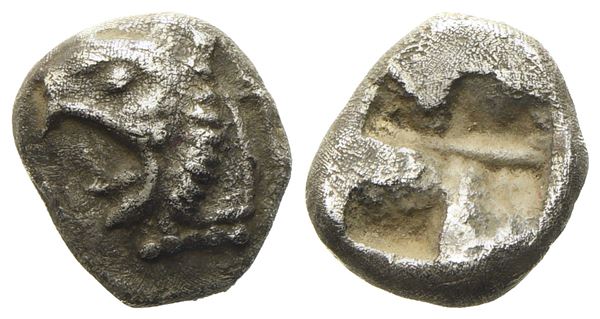 Ionia, Phokaia, (c. 521-478 BC), Diobol; AR (0,80 g; 7,9 mm)