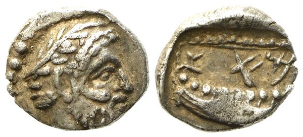 Phoenicia, Arados (c. 380-350 BC), Obol; AR (0,78 g; 9,5 mm)