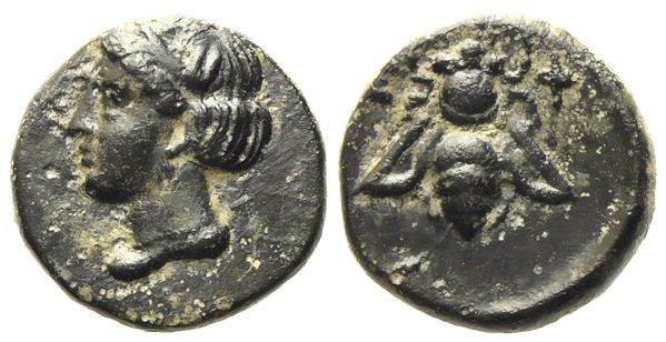 Ionia, Ephesos (c. 370-350 BC), Chalkous; Æ (1,52 g; 11,2 mm)