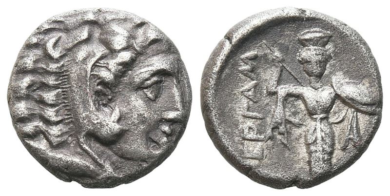 Mysia, Pergamon (c. 310-282 BC), Diobol; AR (1,29 g; 10,7 mm)