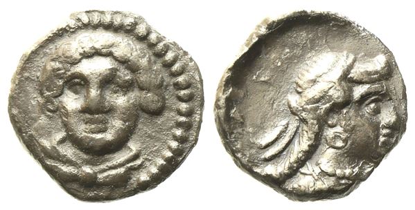 Cilicia, Tarsos, Time of Pharnabazos and Datames (c. 380-360 BC), Obol; AR (0,65 g; 8,9 mm)