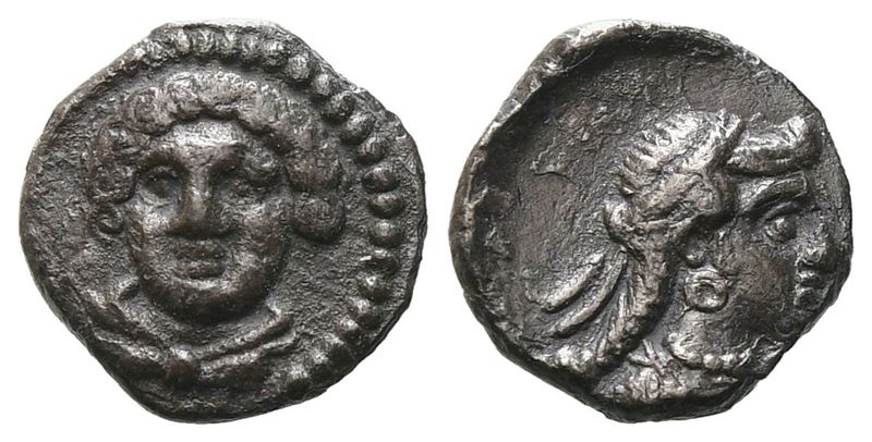 Cilicia, Tarsos, Time of Pharnabazos and Datames (c. 380-360 BC), Obol; AR (0,65 g; 8,9 mm)