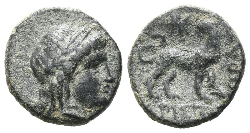 Ionia, Miletos (c. 313-290 BC), Æ (1,10 g; 11,5 mm)
