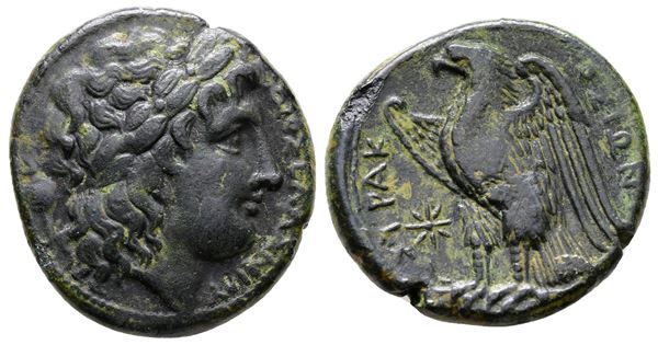 Sicily, Syracuse. Hiketas II (287-278 BC). Æ (24mm, 8.80g)