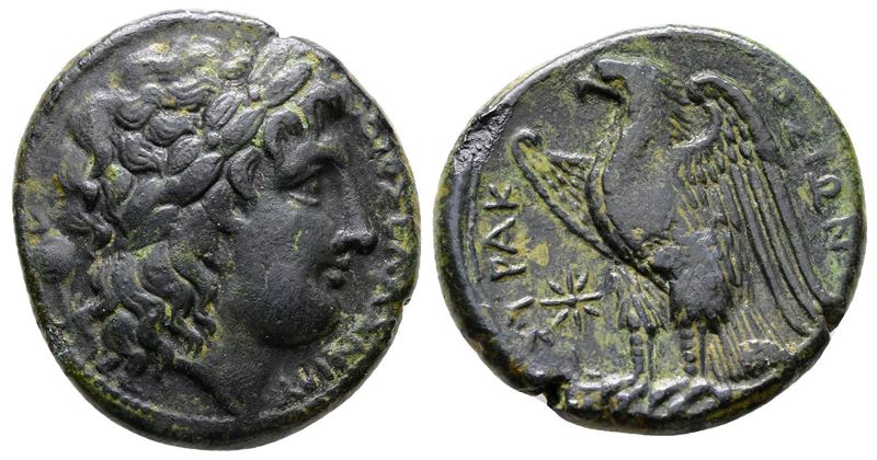 Sicily, Syracuse. Hiketas II (287-278 Bc). Æ (24mm, 8.80g)