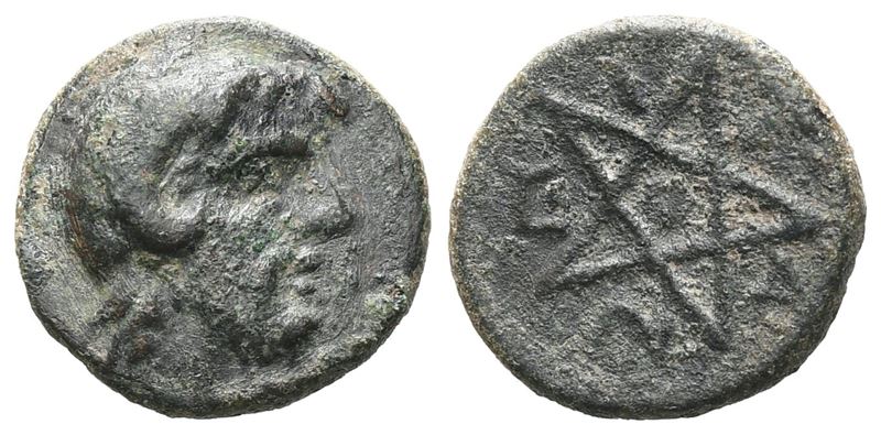 Mysia, Pitane (c. 400-200 BC), Æ (1,25 g; 11,2 mm)