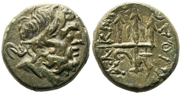 Karia, Halikarnassos (c. 150-50 BC), Æ (5,98 g; 17 mm)