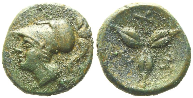 Lucania, Metapontion (C. 300-250 Bc), Æ (2,23 G; 14,8 MM)