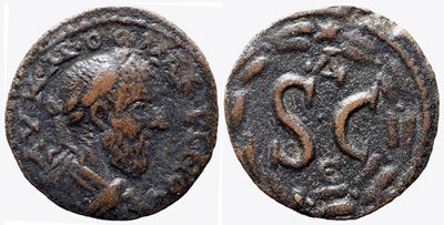 Macrinus (217-218). Seleucis And Pieria, Antioch. Æ