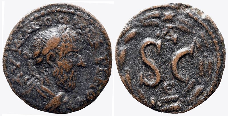 Macrinus (217-218). Seleucis And Pieria, Antioch. Æ