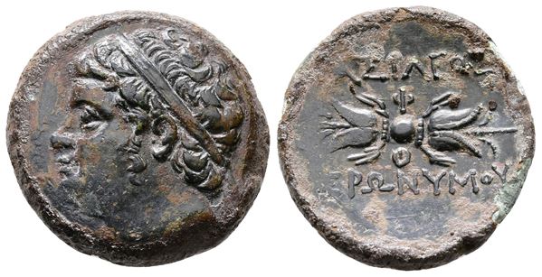 Sicily, Syracuse. Hieronymous (215-214 BC). Æ (22mm, 6.65g).  - Auction Greek, Roman and Byzantine Coins	 - Bertolami Fine Art - Prague