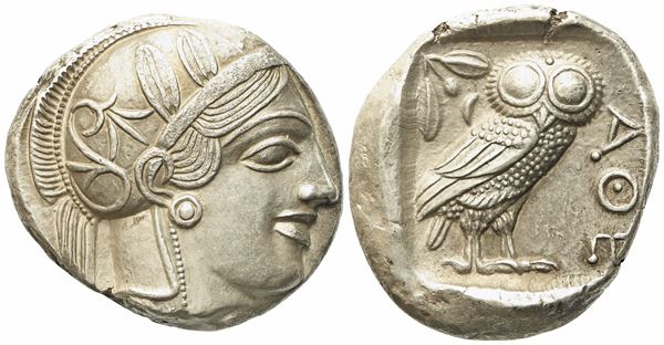 Attica, Athens (c. 454-404 BC), Tetradrachm; AR (17,83 g; 25 mm)