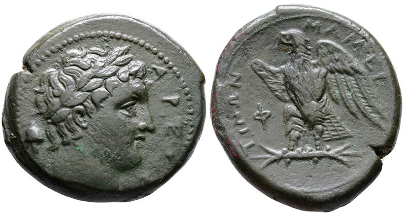 Sicily, Messana. The Mamertinoi, 275-264 Bc. Æ Quadruple Unit (29mm, 16.54g).